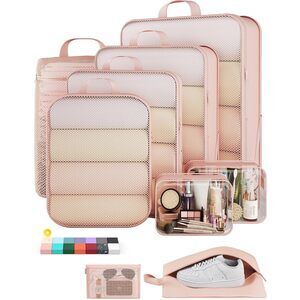 9/11 Set Compression Packing Cubes for Travel Essentials,Compressible